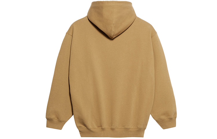 Balenciaga Oversized Logo Print Fleece Hoodie Khaki 570811TIV259605 圖 3