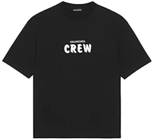 Balenciaga Oversized Logo Print T-Shirt Black 612966TIV241070 Balenciaga Oversized Logo Print T-Shirt Black 612966TIV241070