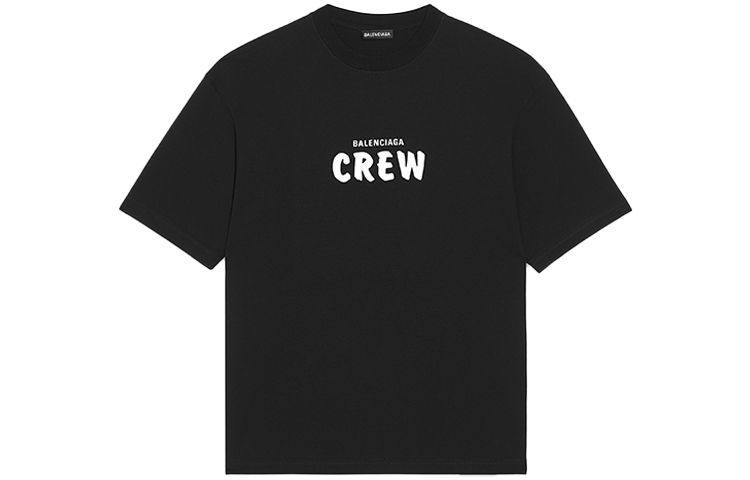 Balenciaga Oversized Logo Print T-Shirt Black 612966TIV241070 圖 2