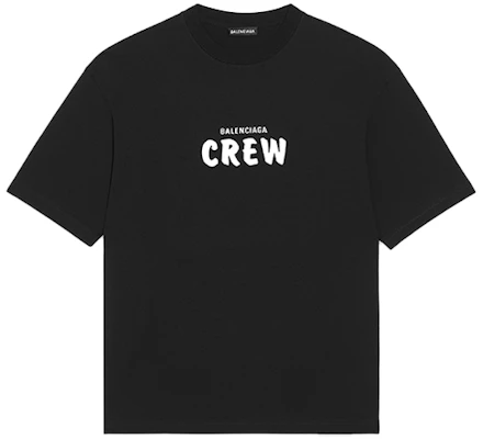 巴黎世家宽松版Logo印花黑色T恤 612966TIV241070 Order 巴黎世家宽松版Logo印花黑色T恤 612966TIV241070