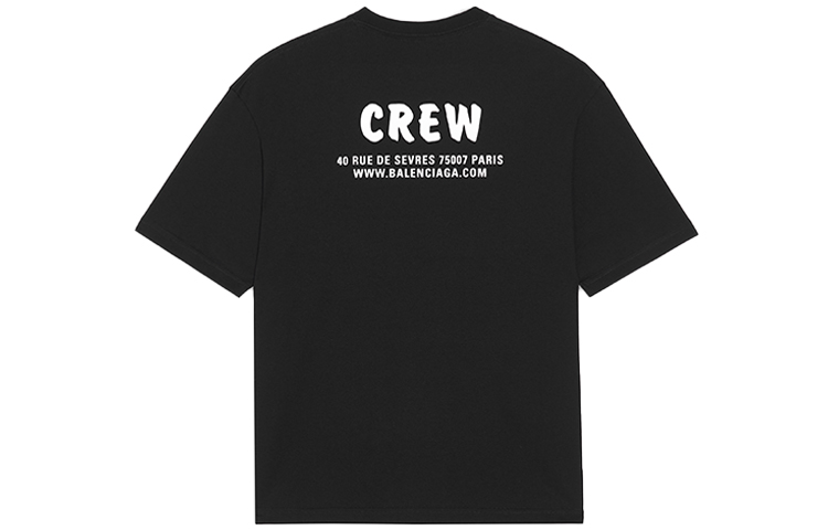 Balenciaga Oversized Logo Print T-Shirt Black 612966TIV241070 圖 3