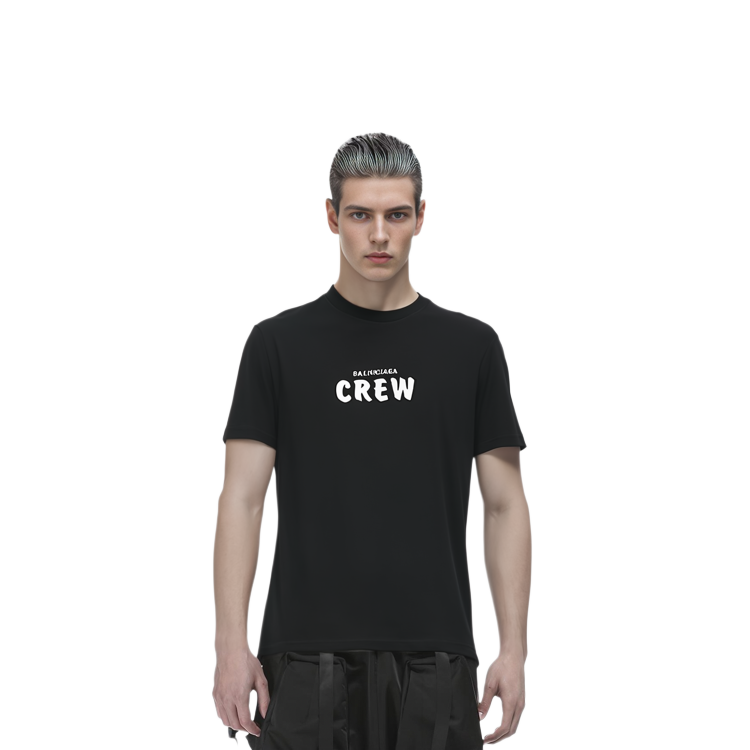 Balenciaga Oversized Logo Print T-Shirt Black 612966TIV241070 圖 4