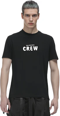 巴黎世家宽松版Logo印花黑色T恤 612966TIV241070 Shop 巴黎世家宽松版Logo印花黑色T恤 612966TIV241070