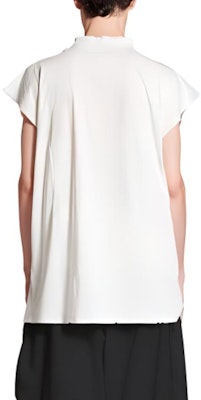 Balenciaga Oversized T-Shirt Tanpa Lengan Off-White Jersey Nipis Kasual. 767844TQVW39012 Purchase Balenciaga Oversized T-Shirt Tanpa Lengan Off-White Jersey Nipis Kasual. 767844TQVW39012