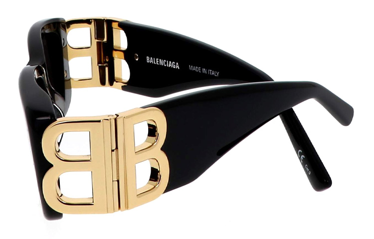 Purchase Balenciaga 超大矩形防UV太陽眼鏡 男女適用 黑色 BB0096S-001