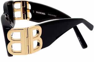 Purchase Balenciaga 超大矩形防UV太陽眼鏡 男女適用 黑色 BB0096S-001