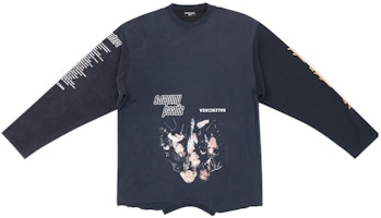 Balenciaga Oversized SS22 Speed Hunter Graphic Long Sleeve T-Shirt Black Unisex 698155TMVC91000 Balenciaga Oversized SS22 Speed Hunter Graphic Long Sleeve T-Shirt Black Unisex 698155TMVC91000