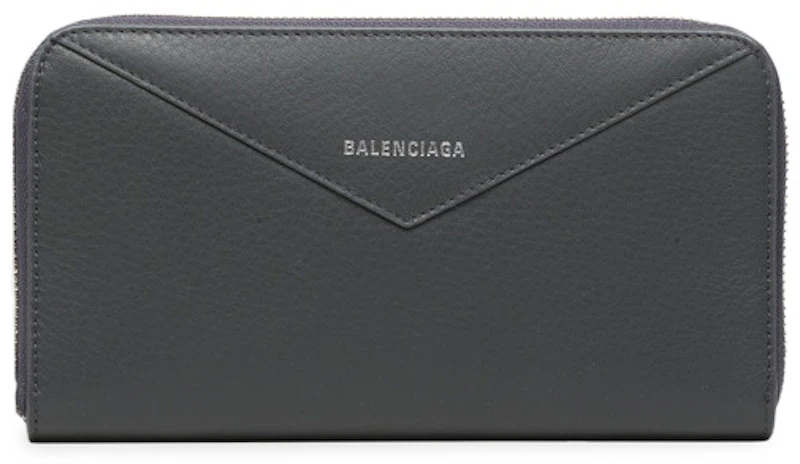 balenciaga-papier-continental-zip-around-gris-fossile
