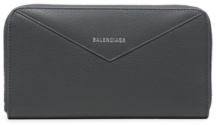 Balenciaga Papier Continental Zip Around Gris Fossile Buy Balenciaga Papier Continental Zip Around Gris Fossile
