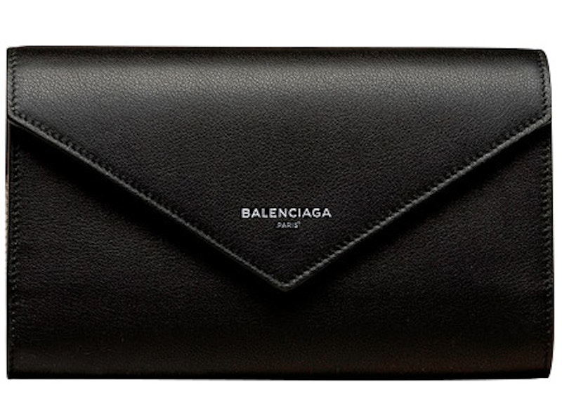 Balenciaga Papier Money Zip Around Black