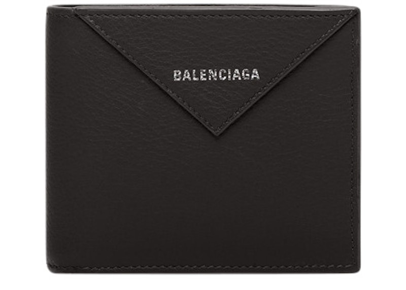 Balenciaga Papier Square Coin Wallet Black