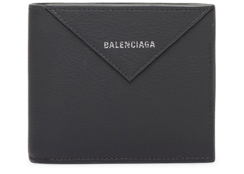 Balenciaga Papier Square Coin Wallet Gris Fossile