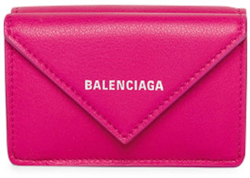balenciaga-papier-wallet-mini-rose-magenta