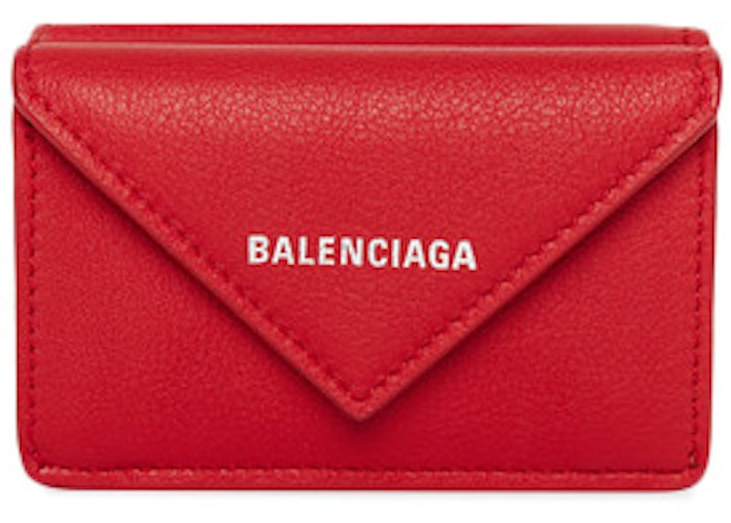 Balenciaga Papier Wallet Mini Rouge Tango