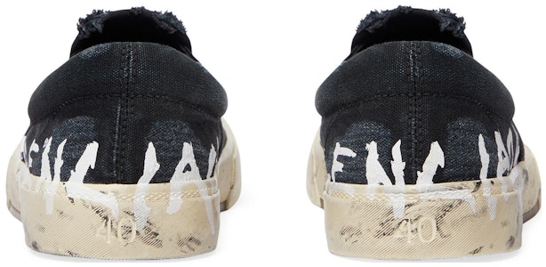 巴黎世家低帮懒人鞋‘水洗黑色棉’ 710297W3RR51099 Shop 巴黎世家低帮懒人鞋‘水洗黑色棉’ 710297W3RR51099