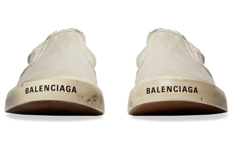 Purchase 발렌시아가 파리 디스트레스드 로우탑 화이트 (Sneakers) 710297W3RR59010