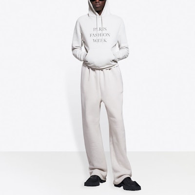 Balenciaga Paris Fashion Week Hoodie 'Cement Grey/Black' Lookbook Balenciaga Paris Fashion Week Hoodie 'Cement Grey/Black'
