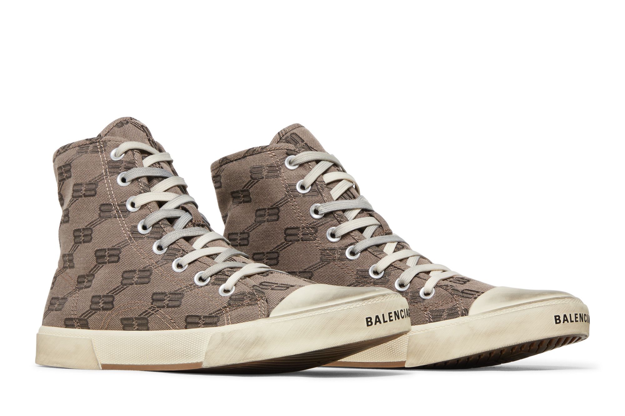Cheap Balenciaga Paris High ''BB Monogram - Grigio Visone Scuro'' 688752-W3RQ1-2298