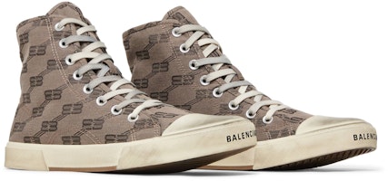 Balenciaga巴黎世家 Paris 高筒 時尚板鞋 男款 棕色 Cheap Balenciaga巴黎世家 Paris 高筒 時尚板鞋 男款 棕色