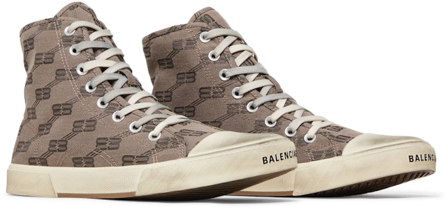 Balenciaga Paris Tinggi 'BB Monogram - Abu Mink Tua' 688752W3RQ12298 Cheap Balenciaga Paris Tinggi 'BB Monogram - Abu Mink Tua' 688752W3RQ12298