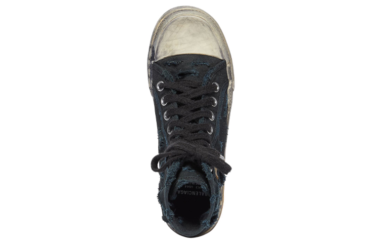 Lookbook Balenciaga Paris High 'Hancur - Hitam' 726176W3RCD1010