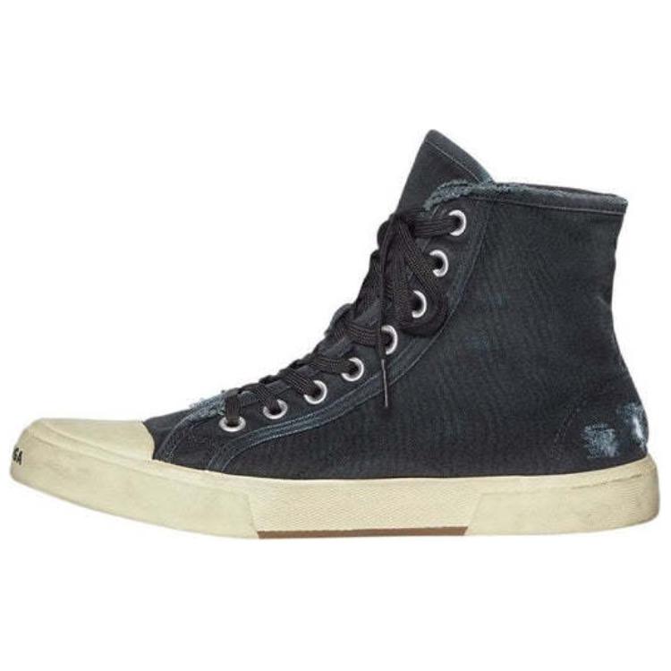 Balenciaga Paris High 'Destroyed - Black White' 688752W3RC11090