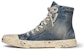 Balenciaga Paris High 'Destroyed - Denim' - Kasut Tinggi Balenciaga Paris 'Rosak - Denim' 688752-W3RCL-4090