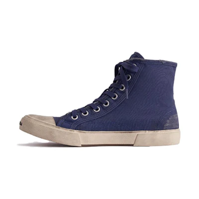 Balenciaga Paris High 'Destroyed - Indigo'