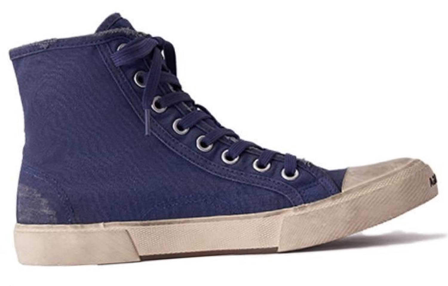 Order Balenciaga Paris Low Top Sneakers 'Indigo Cotton Musnah & Getah Putih' 688752W3RC14990