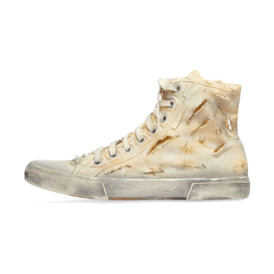 Balenciaga Paris High 'Destroyed - White'
