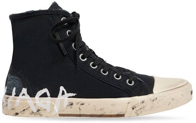 Balenciaga Paris High 'Graffiti - Hitam' 688752-W3RR4-1099 Order Balenciaga Paris High 'Graffiti - Hitam' 688752-W3RR4-1099