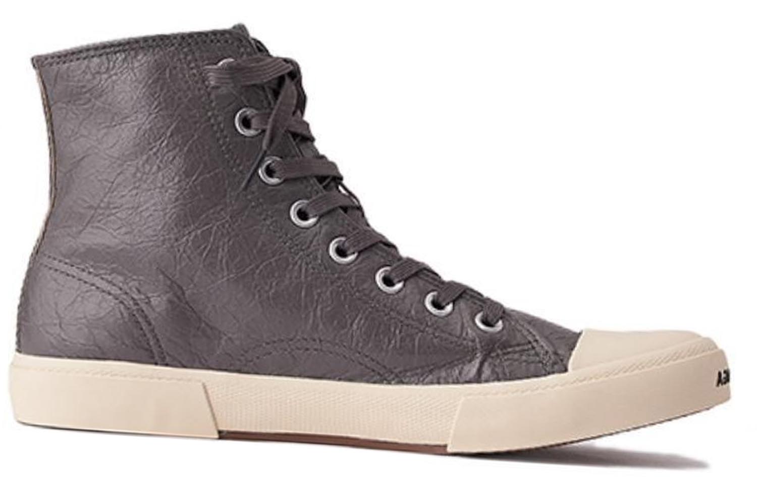 Order Balenciaga巴黎世家 羊皮革 圓頭系帶 輕便 高幫 板鞋 男款 褐色