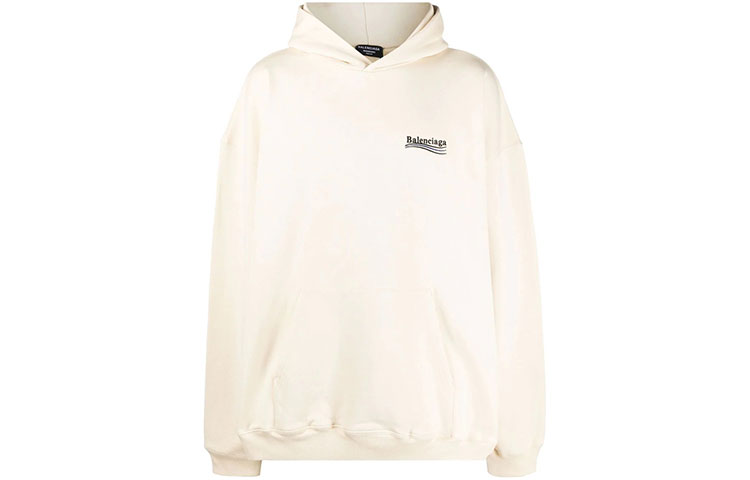 Balenciaga Paris Logo Print Unisex White Sweatshirt. 620973TKVI98962