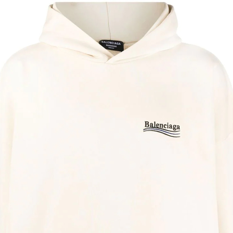 Details for 巴黎世家巴黎Logo印花男女同款白色卫衣 620973TKVI98962