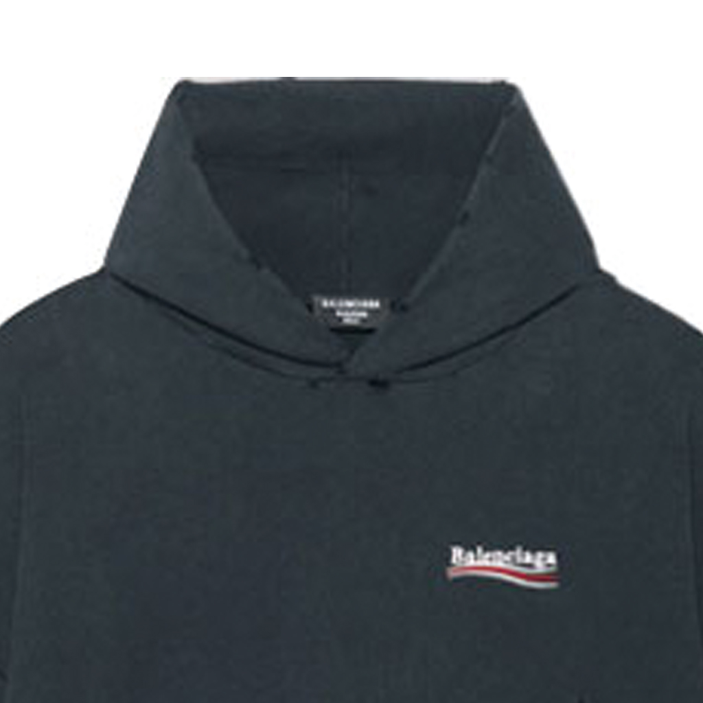 Balenciaga Paris Logo Unisex Oversized Black Hoodie Sweatshirt 620973TKVI99034 圖 8