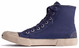 Balenciaga Paris Low Top Sneakers 'Indigo Destroyed Cotton and White Rubber' 688752W3RC14990 Balenciaga Paris Low Top Sneakers 'Indigo Destroyed Cotton and White Rubber' 688752W3RC14990
