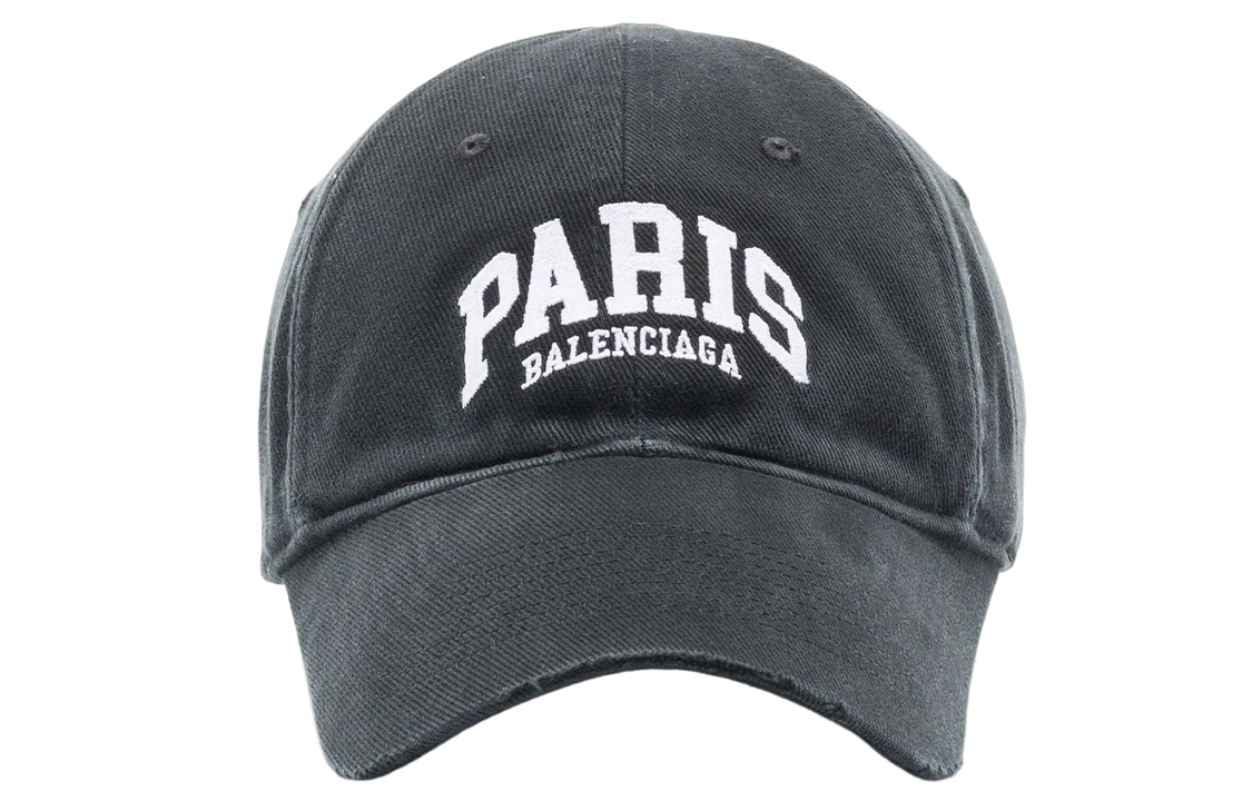 Shop Balenciaga Paris Series Twill Cotton Baseball Cap Unisex. PSAB100153