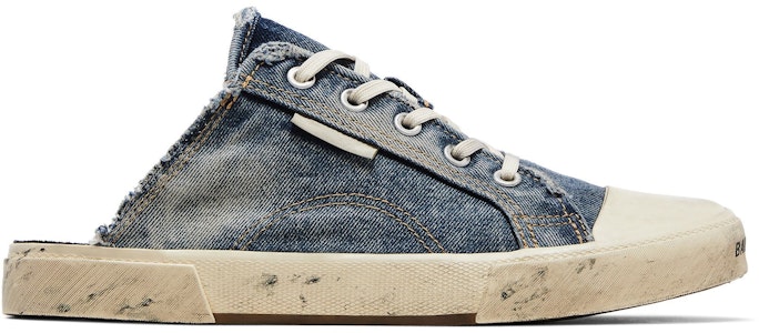 巴黎世家巴黎运动鞋拖鞋“破坏-牛仔” 693953-W3RCL-4090 Buy 巴黎世家巴黎运动鞋拖鞋“破坏-牛仔” 693953-W3RCL-4090