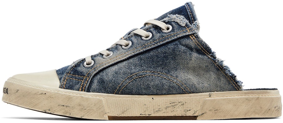 Balenciaga Paris Sneaker Mule 'Destroyed - Denim' Kasut Runtuh 693953-W3RCL-4090 Lookbook Balenciaga Paris Sneaker Mule 'Destroyed - Denim' Kasut Runtuh 693953-W3RCL-4090