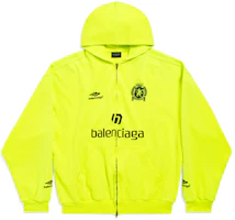Balenciaga Paris Soccer Zip-Up Hoodie Fluorescent Green Medium Fit 744457TPVS67110 Balenciaga Paris Soccer Zip-Up Hoodie Fluorescent Green Medium Fit 744457TPVS67110