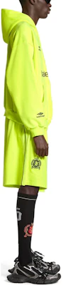 巴黎世家巴黎足球连帽拉链卫衣荧光绿色中号版型 744457TPVS67110 Details for 巴黎世家巴黎足球连帽拉链卫衣荧光绿色中号版型 744457TPVS67110