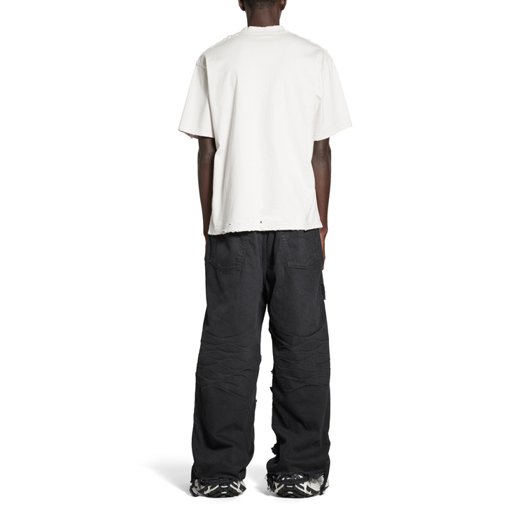 Purchase Balenciaga Paris Statue of Liberty Graphic Unisex White T-Shirt Regular Fit. 764235TQVR99016