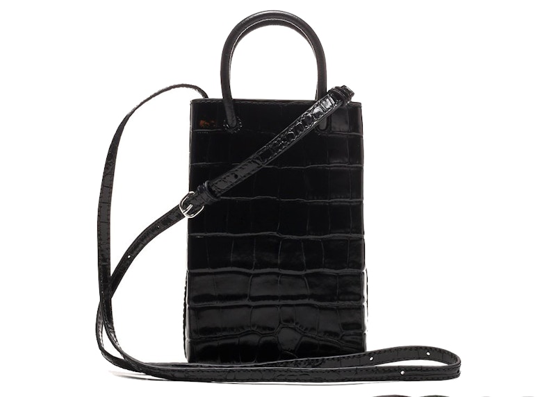 Order Beg Tali Silang Pemegang Telefon Balenciaga Hitam