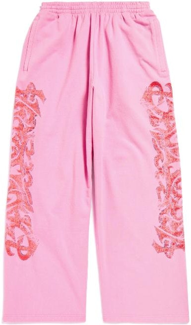 balenciaga-pink-logo-print-mid-waist-casual-pants-unisex-loose-fit-771081-tpvm-95960