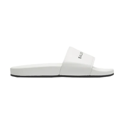 Balenciaga Piscine Flat Slides 'White'