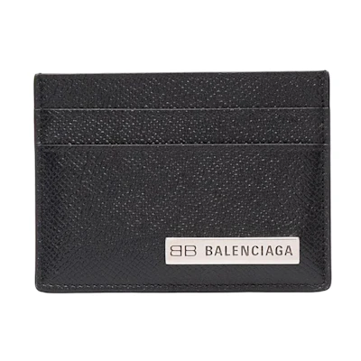 Balenciaga Plate Cardholder Black