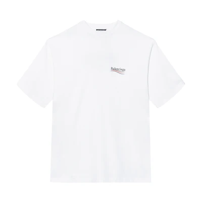 Balenciaga Political Campaign Coca-Cola Logo Oversized White Tee 620969TIV529040