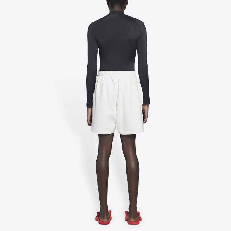 Purchase Balenciaga 政治宣傳系列 FW21 白色天鵝絨束腰短褲 641608TKVI99084