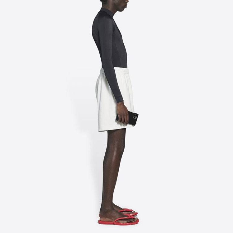 Details for Balenciaga 政治宣傳系列 FW21 白色天鵝絨束腰短褲 641608TKVI99084