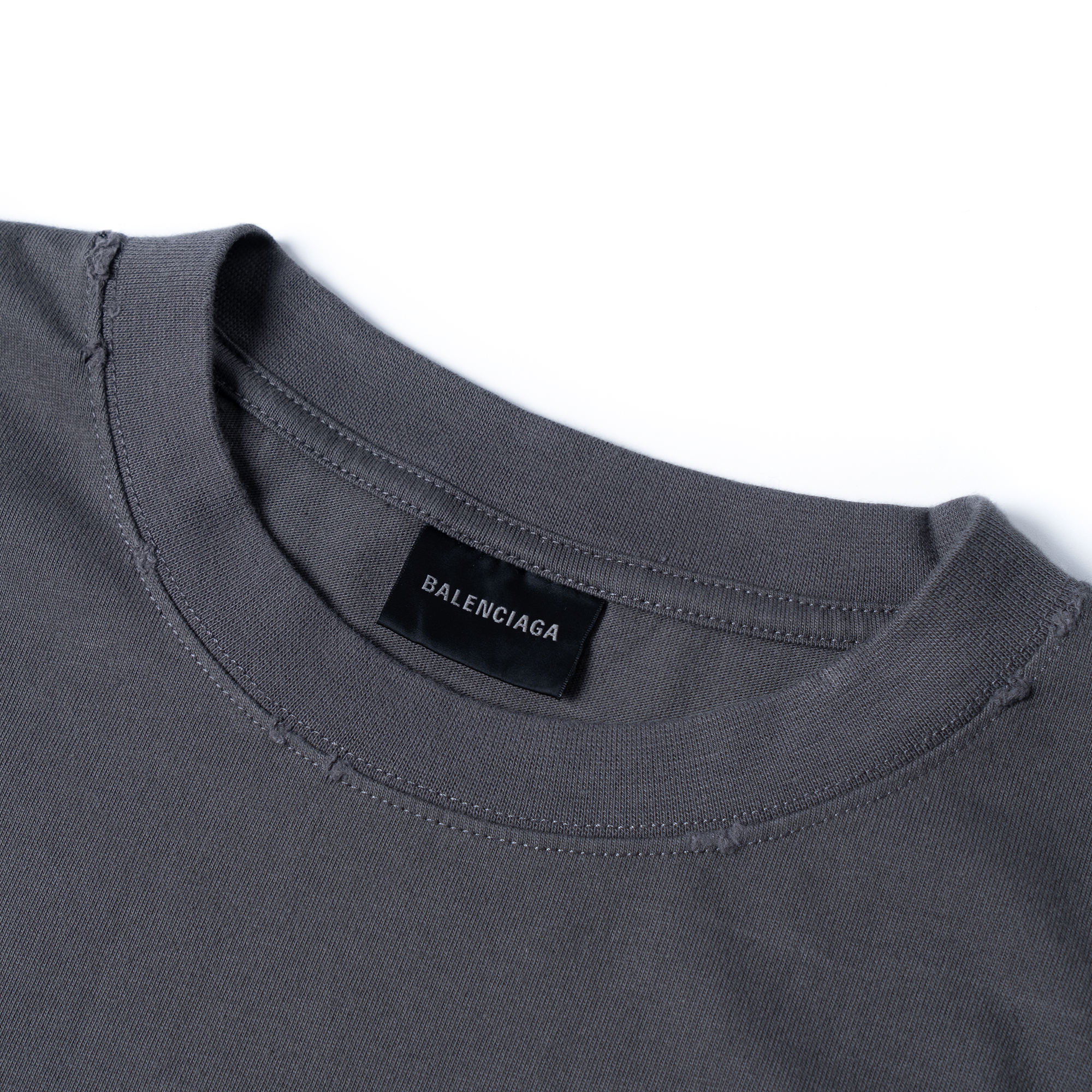Balenciaga Political Campaign FW22 Logo Print Grey Loose Fit  T-Shirt. 641655TNVG51227 圖 5
